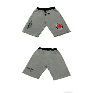 Bermuda Moletom Cinza